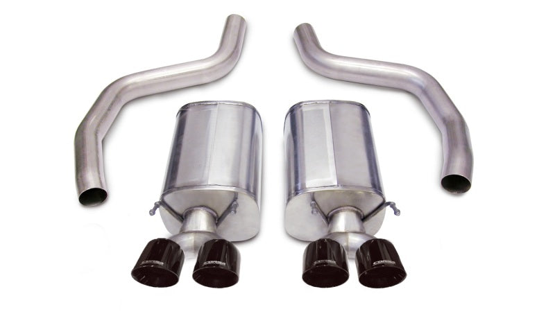 Corsa 2006-2013 Chevrolet Corvette C6 Z06 7.0L V8 Black Sport Axle-Back Exhaust - Racecraft Industries