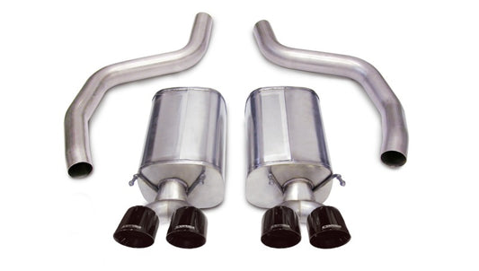 Corsa 2006-2013 Chevrolet Corvette C6 Z06 7.0L V8 Black Sport Axle-Back Exhaust - Racecraft Industries