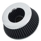 Spectre Adjustable Conical Air Filter 2-1/2in. Tall (Fits 3in. / 3-1/2in. / 4in. Tubes) - Black - Racecraft Industries