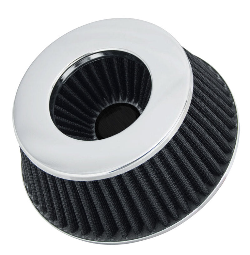 Spectre Adjustable Conical Air Filter 2-1/2in. Tall (Fits 3in. / 3-1/2in. / 4in. Tubes) - Black - Racecraft Industries