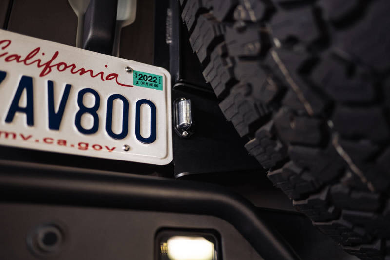DV8 Offroad 21-23 Ford Bronco Rear License Plate Relocation Bracket - Racecraft Industries