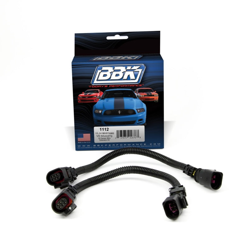 BBK 11-14 Mustang GT Front O2 Sensor Wire Harness Extensions 12 (pair) - Racecraft Industries