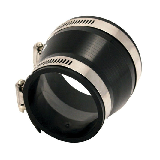 Spectre Coupler/Reducer 3in. to 2.5in. (PVC) - Black - Racecraft Industries