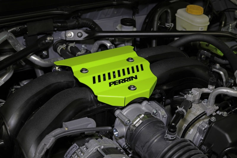Perrin 2022+ Subaru BRZ / Toyota GR86 Engine Cover - Neon Yellow Wrinkle - Racecraft Industries