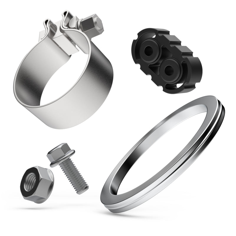 MagnaFlow Axle-Back, SS, 3in, Quad Split Rear 3.5 Tips 2015 Dodge Challenger incl SRT Hellcat - Racecraft Industries