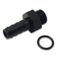 Vibrant Aluminum Male -6AN ORB to 3/8in Barb w/O-Ring - Anodized Black - Racecraft Industries
