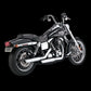 Vance & Hines HD Dyna 91-17 3In Twin Slash Slip PCX Slip-On Exhaust - Racecraft Industries