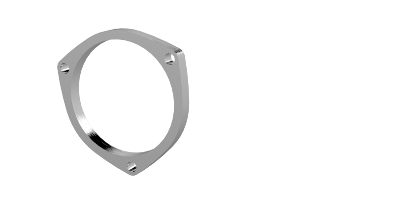 QTP 4in Weld-On QTEC 3 Bolt Flange - Racecraft Industries