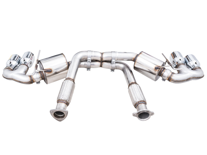 AWE Tuning 2020 Chevrolet Corvette (C8) Touring Edition Exhaust - Quad Chrome Silver Tips - Racecraft Industries