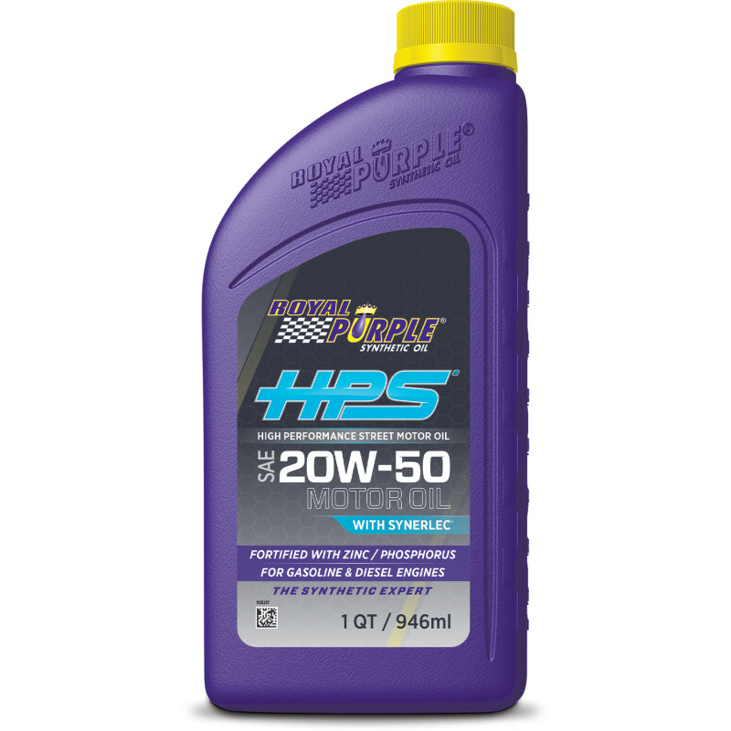 Royal Purple HPS Synthetic High Performance Street 20W-50 Motor Oil - 1 Quart - Racecraft Industries