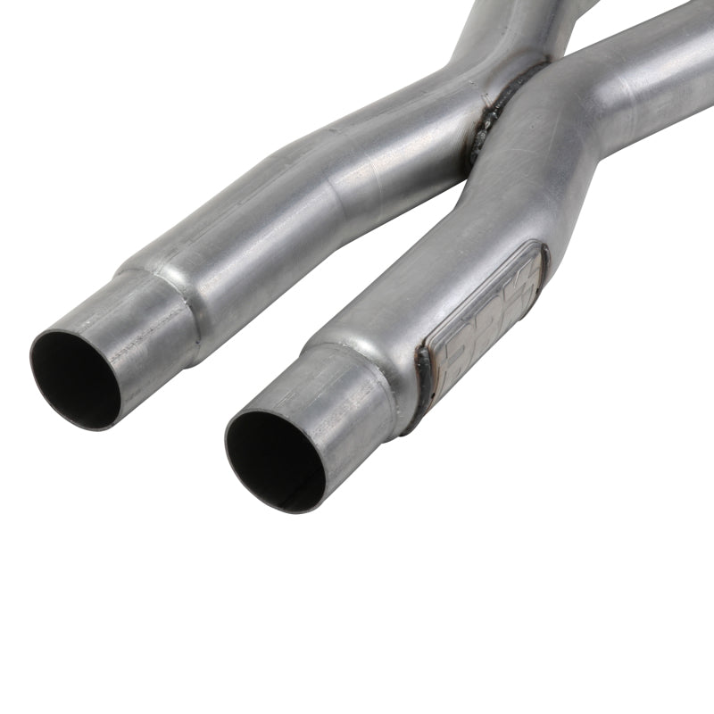 BBK 15-20 Ford Mustang GT 5.0L Resonator Delete X-Pipe (For Use w/Shorties Or Stock Manifolds) - Racecraft Industries