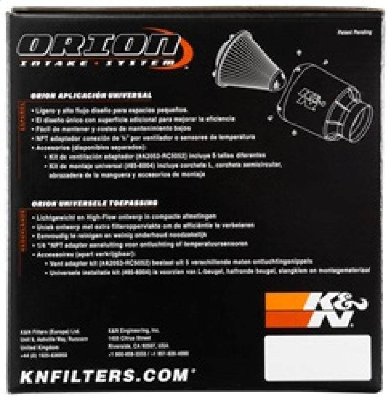K&N Orion Universal Air Cleaner Assembly - Racecraft Industries