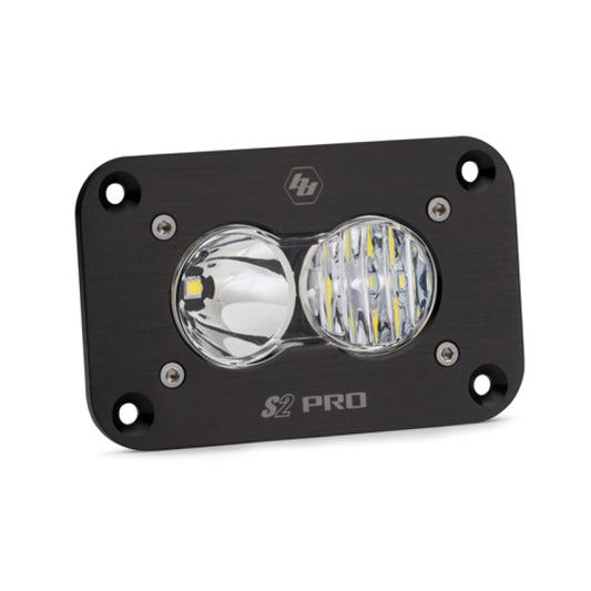 Baja Designs S2 Pro Flush Mount Driving Combo Pattern LED Work Light - Clear - Racecraft Industries