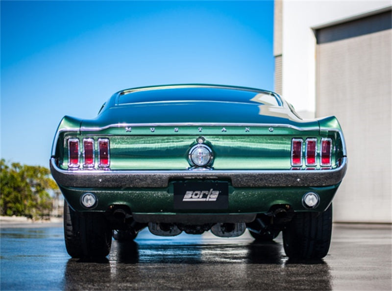 Borla CrateMuffler Ford 5.0L Coyote ATAK 2.5in Offset/Center 12in x 6in x 10.34in Muffler - Racecraft Industries