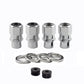 McGard Hex Lug Nut (Drag Racing Short Shank) 1/2-20 / 13/16 Hex / 1.6in. Length (4-Pack) - Chrome - Racecraft Industries