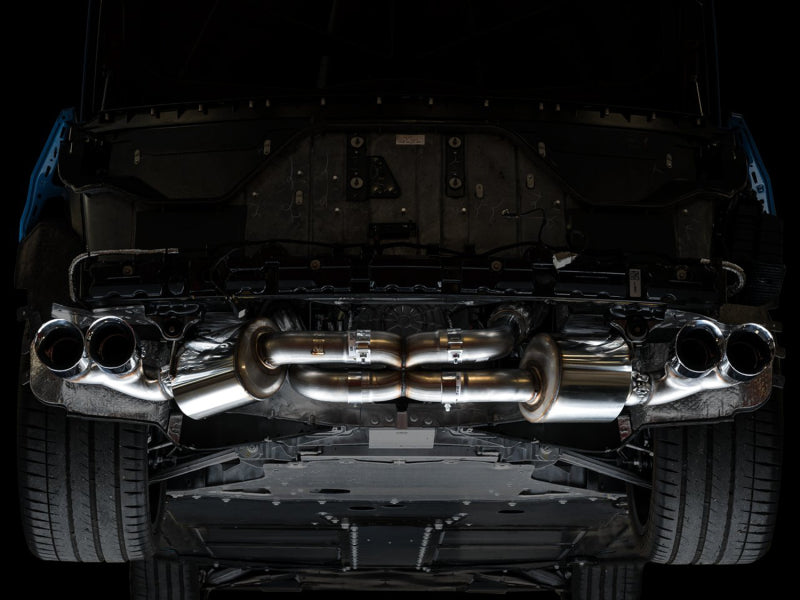 AWE Tuning 2020 Chevrolet Corvette (C8) Touring Edition Exhaust - Quad Chrome Silver Tips - Racecraft Industries