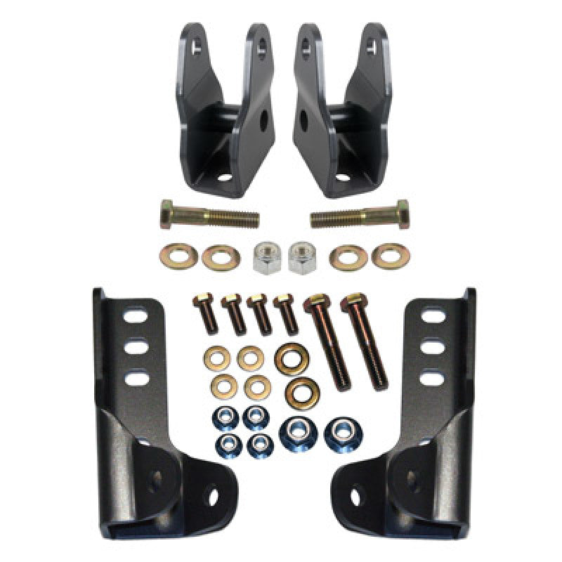 Synergy 07-18 JeepWrangler JK/JKU Front Lower Shock Extension Brackets - Racecraft Industries