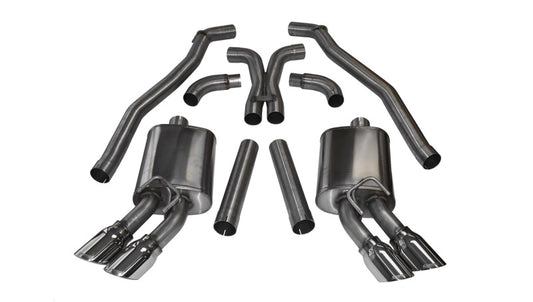 Corsa 2012-2015 Chevrolet Camaro Coupe ZL1 6.2L V8 Polished Sport Cat-Back + XO Exhaust - Racecraft Industries