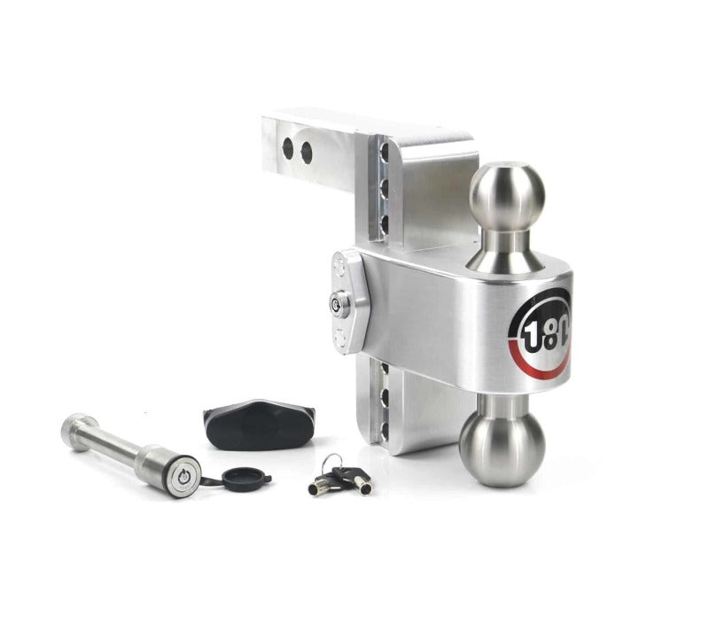 Weigh Safe 180 Hitch 6in Drop Hitch & 2in Shank (10K/12.5K GTWR) w/WS05 - Aluminum - Racecraft Industries