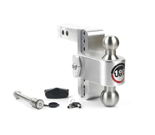 Weigh Safe 180 Hitch 6in Drop Hitch & 2in Shank (10K/12.5K GTWR) w/WS05 - Aluminum - Racecraft Industries