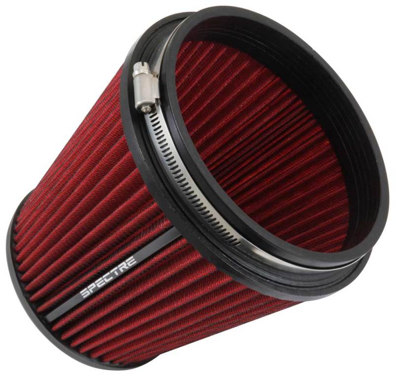 Spectre HPR Conical Air Filter 6in. Flange ID / 7.313in. Base OD / 7in. Tall - Red - Racecraft Industries