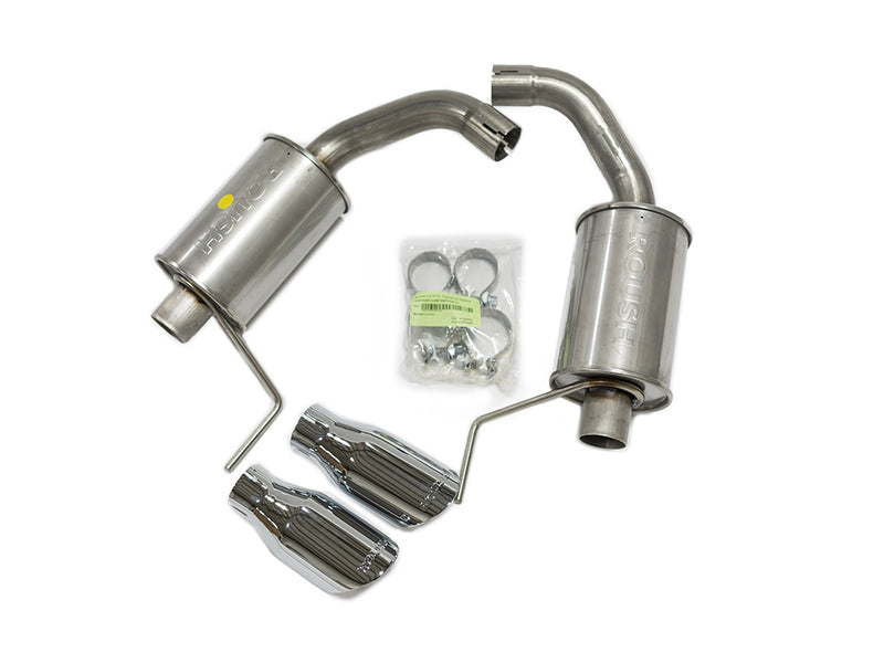 Roush 2015-2024 Ford Mustang 3.7L/2.3L V6/I4 Exhaust Kit w/ Round Tips - Racecraft Industries