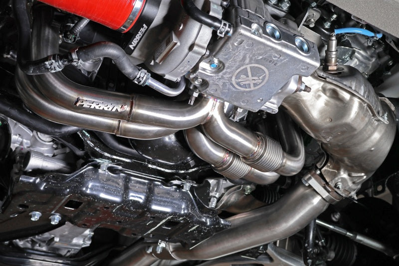 Perrin 22-24 Subaru WRX / 20-24 OBXT & Legacy XT / 19-24 Ascent Equal Length Header - Brushed SS - Racecraft Industries