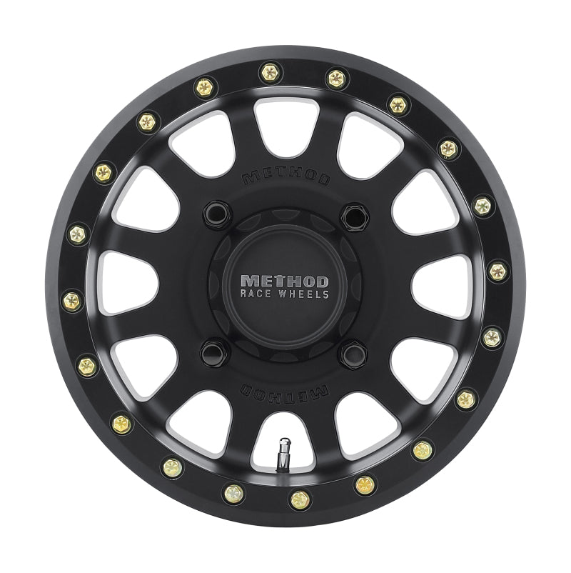 Method MR401 UTV Beadlock 15x6 / 5+1/53mm Offset / 4x136 / 106mm CB Matte Black Wheel - Racecraft Industries