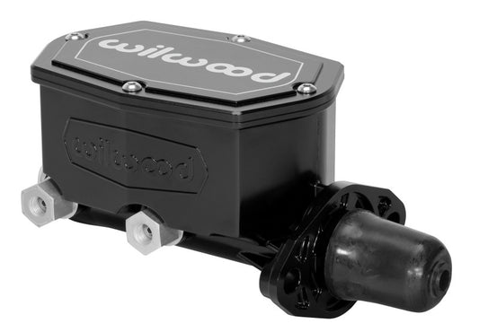 Wilwood Compact Tandem Master Cylinder - 1.12in Bore - w/Pushrod (Black) - Racecraft Industries