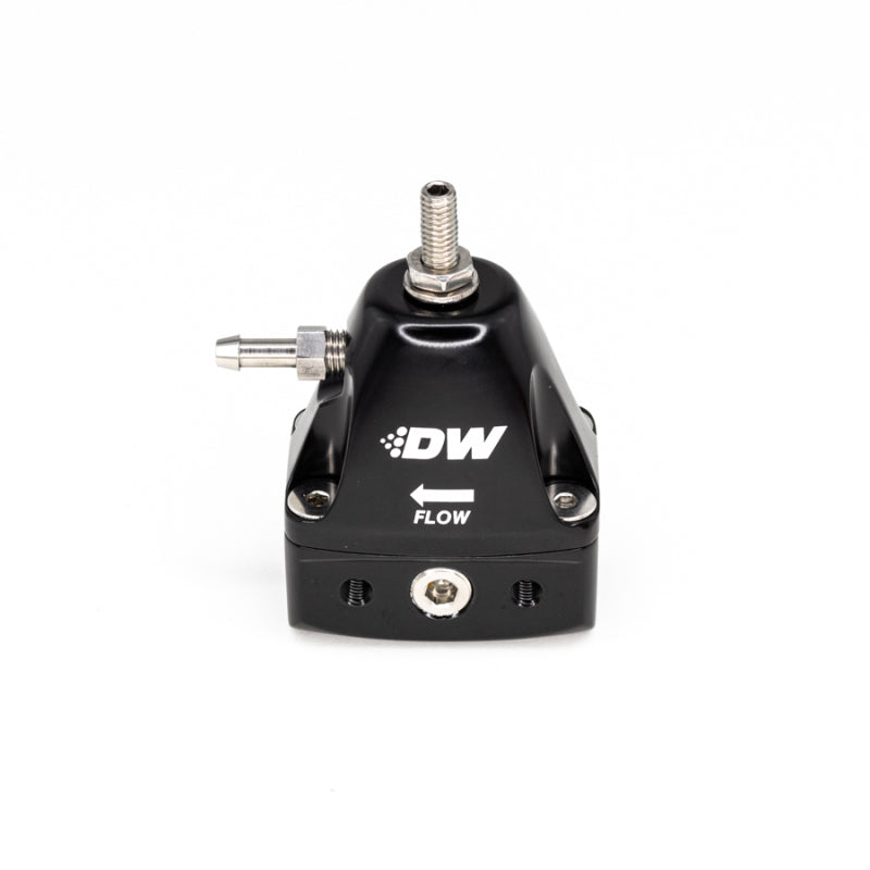 DeatschWerks DWR1000iL In-Line Adjustable Fuel Pressure Regulator - Black - Racecraft Industries