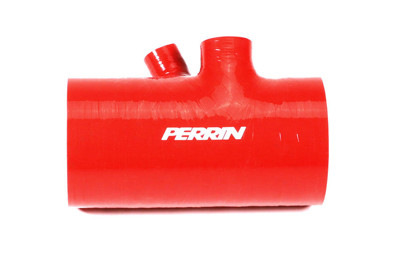 Perrin 2022+ Subaru WRX Red 3in Turbo Inlet Hose w/ Nozzle (Short) - Racecraft Industries
