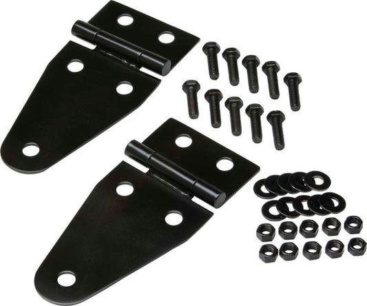 Kentrol 55-95 Jeep CJ/Wrangler YJ Hood Hinge Pair - Powdercoat Black - Racecraft Industries