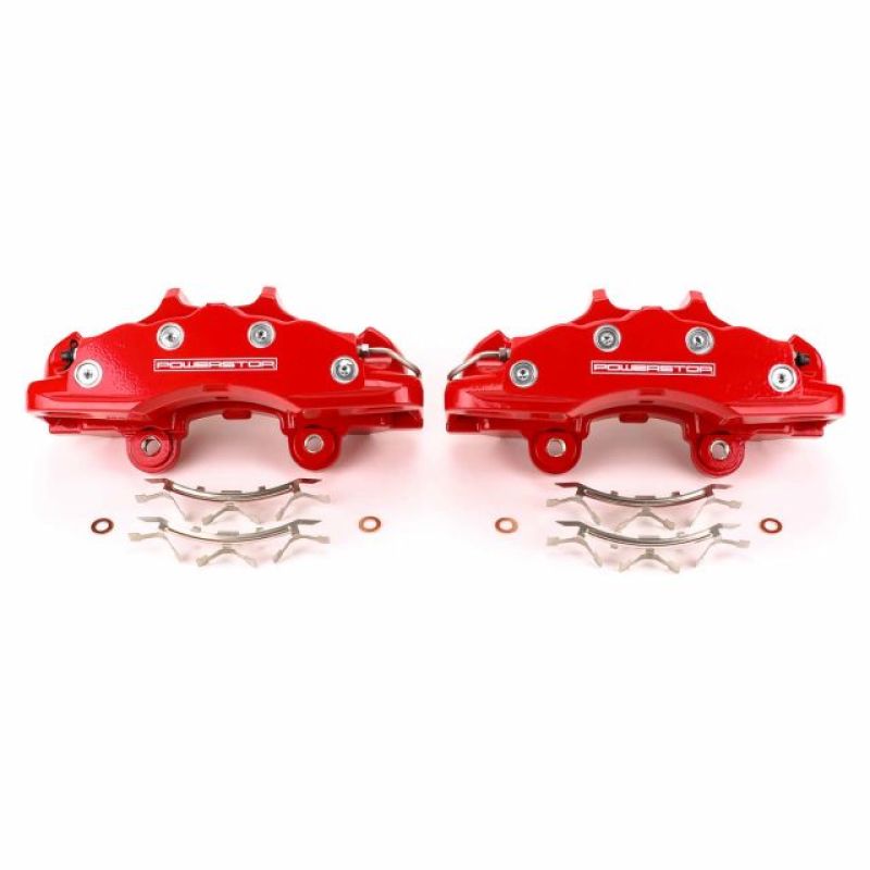 Power Stop 06-13 Chevrolet Corvette Front Red Calipers - Pair - Racecraft Industries