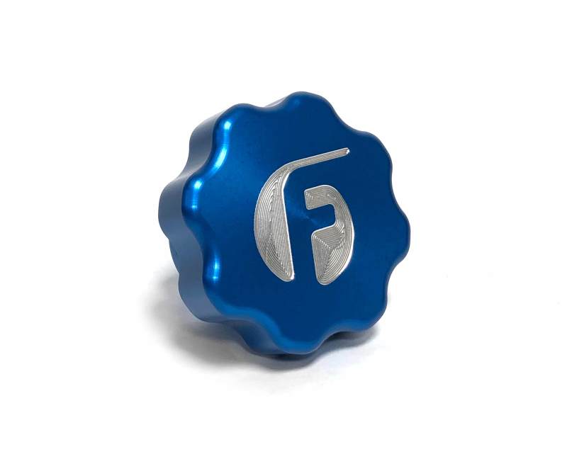 Fleece Performance 01-16 GM 2500/3500 Duramax Billet Oil Cap Cover - Blue - Racecraft Industries