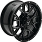 QuadBoss Barbwire 14X7 - 5+2 - 4/110 - Black Machined - Racecraft Industries