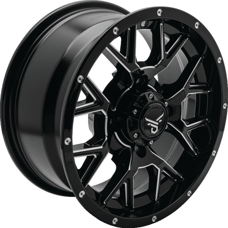 QuadBoss Barbwire 14X7 - 5+2 - 4/110 - Black Machined - Racecraft Industries