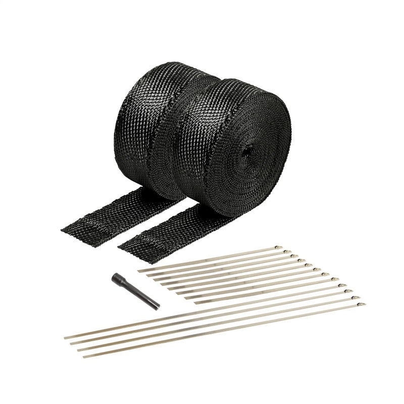DEI Exhaust Wrap Kit - Black Titanium Wrap Locking Ties & Locking Tie Tool - Racecraft Industries