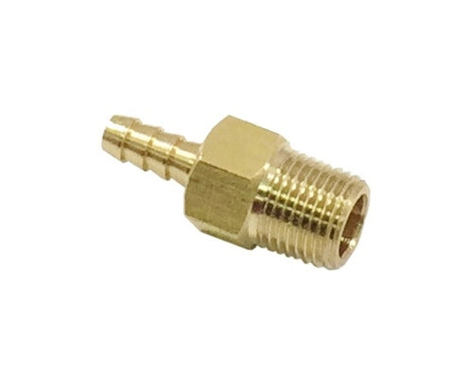 Torque Solution Brass 1/8 in NPT Fitting: Universal Straight Barb - Racecraft Industries