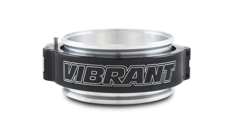 Vibrant 4in O.D. Aluminized HD 2.0 Clamp Assembly - Anodized Black - Racecraft Industries