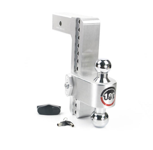 Weigh Safe 180 Hitch 10in Drop Hitch & 2.5in Shank (10K/18.5K GTWR) - Aluminum - Racecraft Industries