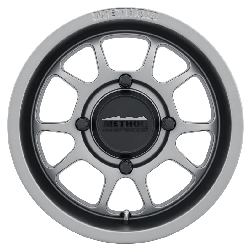 Method MR409 Bead Grip 15x7 / 5+2/38mm Offset / 4x156 / 132mm CB Steel Grey Wheel - Racecraft Industries