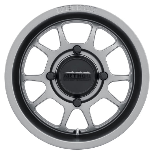 Method MR409 Bead Grip 15x7 / 5+2/38mm Offset / 4x156 / 132mm CB Steel Grey Wheel - Racecraft Industries