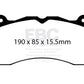 EBC 15+ Ford Mustang 5.0 Performance Pkg Yellowstuff Front Brake Pads - Racecraft Industries