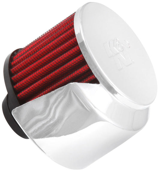 K&N 1in Flange L x 3in OD x 2.5in Height Clamp On Crankcase Vent Filter - Racecraft Industries