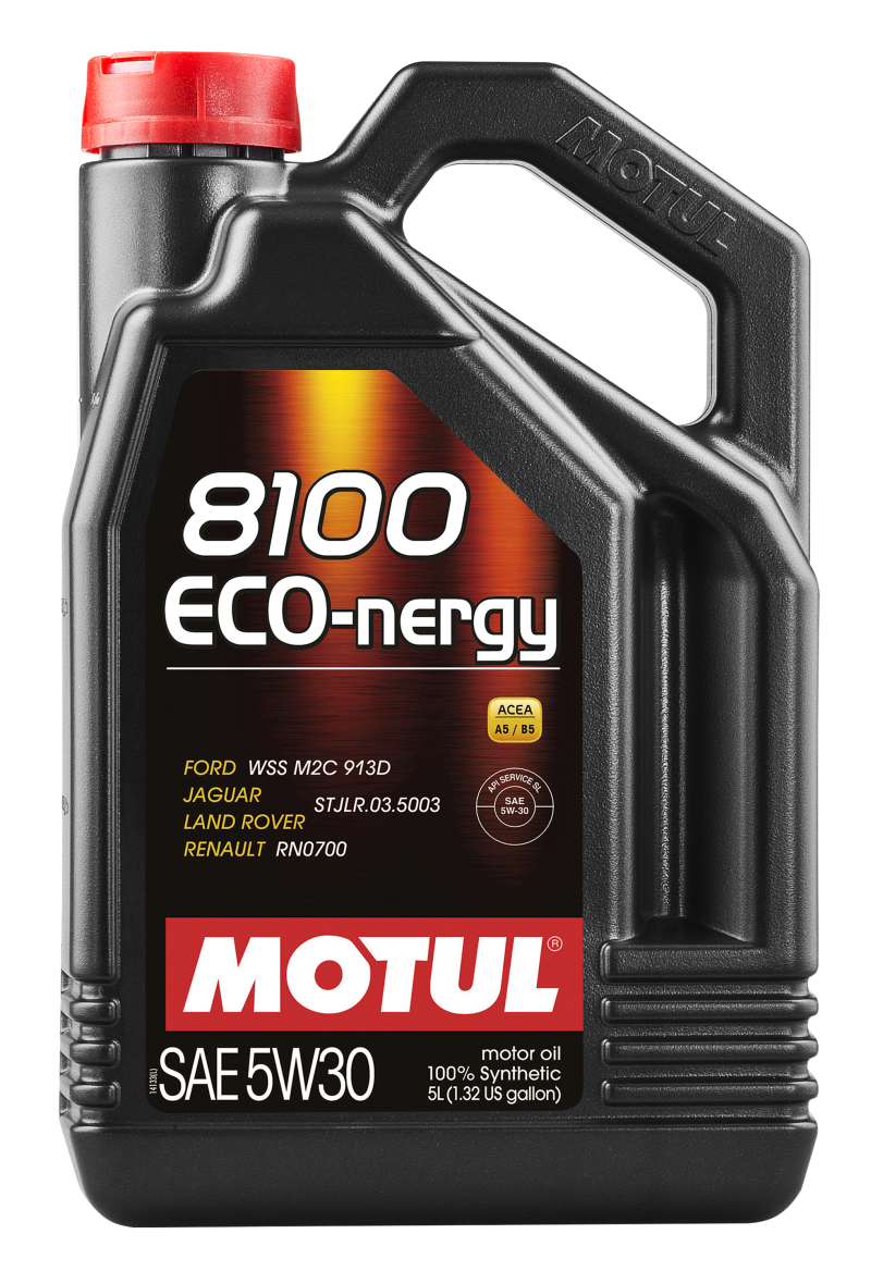 Motul 5L Synthetic Engine Oil 8100 5W30 ECO-NERGY - Ford 913C - Racecraft Industries