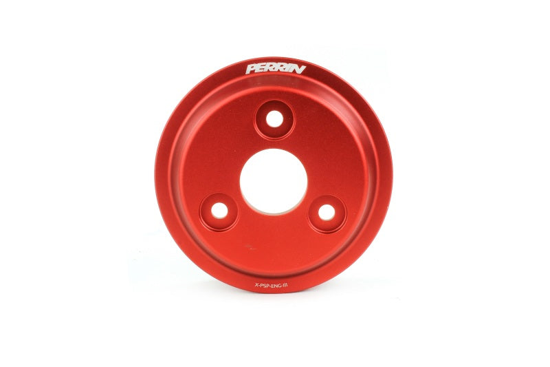 Perrin 15-21 Subaru WRX Lightweight Water Pump Pulley - Red - Racecraft Industries