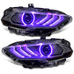 Oracle Lighting 18-23 Ford Mustang Dynamic ColorSHIFT LED Headlights - Black Series SEE WARRANTY - Racecraft Industries