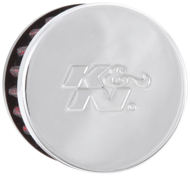 K&N Clamp On Rubber Base Crankcase Vent Filter 0.5in Flange ID 2in OD 1.5in Height - Racecraft Industries