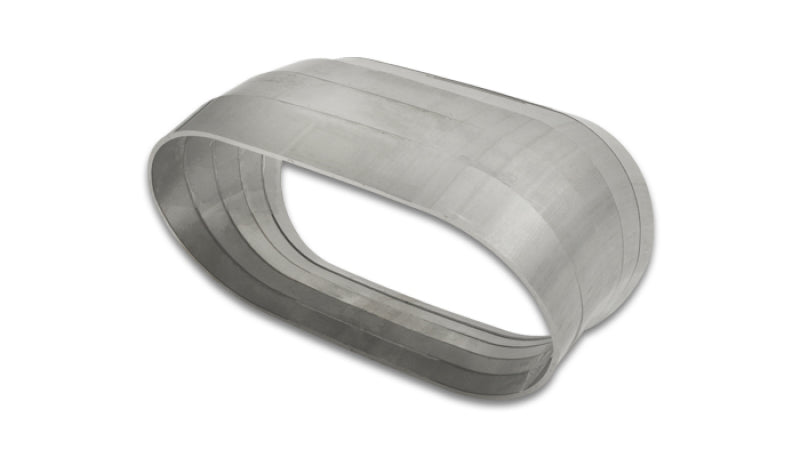 Vibrant Vertical 304 SS Nominal 3 in. Oval / 3.10 in. Centerline Radius, 9 degree per cut -Set of 5 - Racecraft Industries