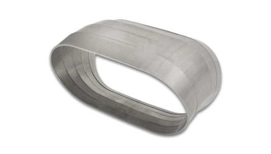Vibrant Vertical 304 SS Nominal 3 in. Oval / 3.10 in. Centerline Radius, 9 degree per cut -Set of 5 - Racecraft Industries